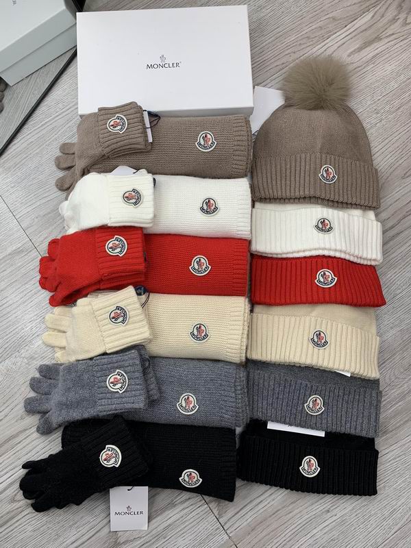 Moncler Scarf Hat Gloves E03